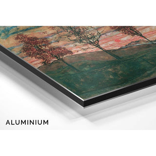 4 Arbres d'Egon Schiele | Reproduction Tableau Décoration murale affiche copie