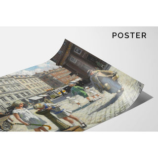 À Trianglen, Copenhague, par une chaude journée d’été - Paul Fischer | Reproduction Tableau Décoration murale affiche copie