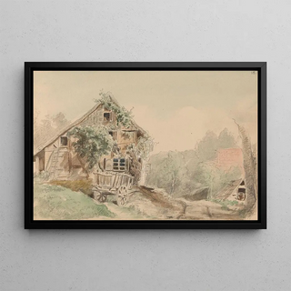 Adolph Tidemand - House by the road.webp