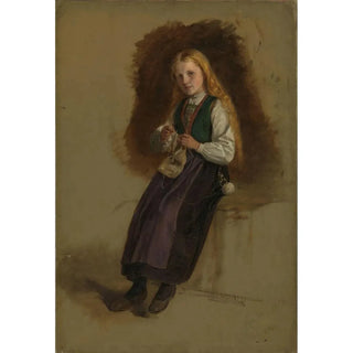 Adolph Tidemand - Portrait of Syneve Larsdatter from Vikr.webp