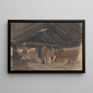 Adolph Tidemand - Rkstue Kvam prestegrd Viky.webp