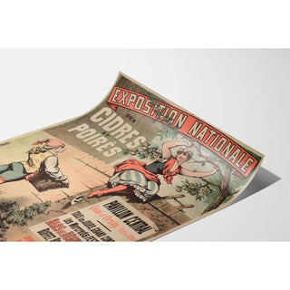 Affiche Exposition nationale des cidres et poirés – Quai d’Orsay fin XIXe siècle