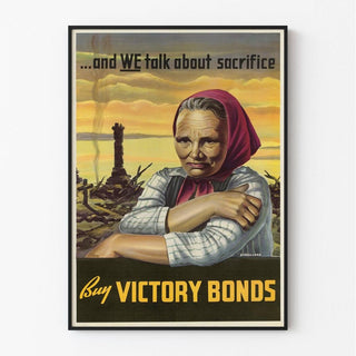 Affiche Seconde Guerre Mondiale - And We Talk about Sacrifice