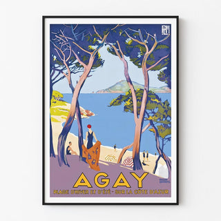 Affiche vintage Agay - Saint-Raphaël