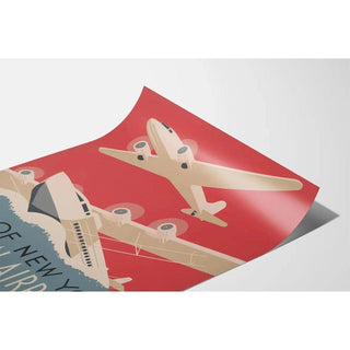 Affiche vintage - City of New York Municipal Airports