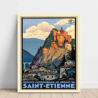 Affiche vintage Saint-Etienne