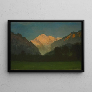 Albert Bierstadt - View of Glacier Park or Sunset on Peak.webp