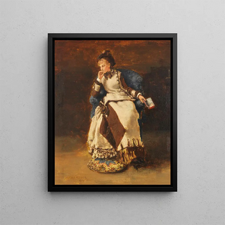 Albert von Keller - Seated Lady with a Book.webp