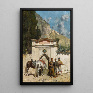 Alberto Pasini - Watering the Horses.webp