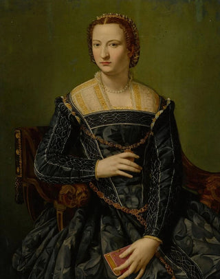 Alessandro Allori - Portrait of a lady in black.webp