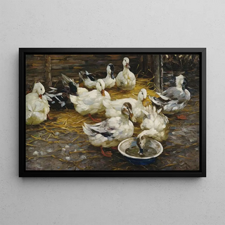 Alexander Koester - Enten im Stroh.webp