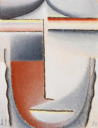 Alexej von Jawlensky - Winterstimmung Abstrakter Kopf.webp