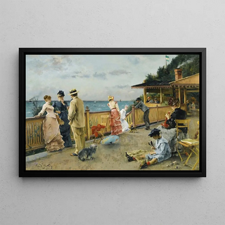 Alfred Stevens - La Villa Des Falaises SainteAdresse.webp