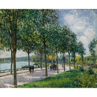 Allée de châtaigniers - Alfred Sisley | Reproduction Tableau Décoration murale affiche copie