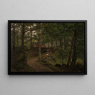 Amaldus Nielsen - Under trrne Hoven ved Mandal.webp