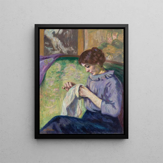 Armand Guillaumin - Madame Guillaumin cousant.webp