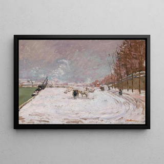 Armand Guillaumin - Quai SaintBernard sous la neige Paris.webp