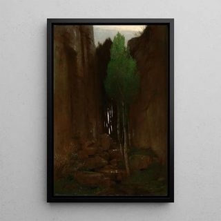 Arnold Bcklin - Spring in a Narrow Gorge Quell in einer Felsschluct.webp
