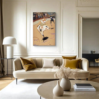 Au Cirque Fernando Medrano avec un porcelet - Henri de Toulouse-Lautrec | Reproduction Tableau Décoration murale affiche copie