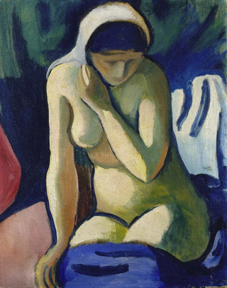 August Macke - Naked Girl with Headscarf.webp