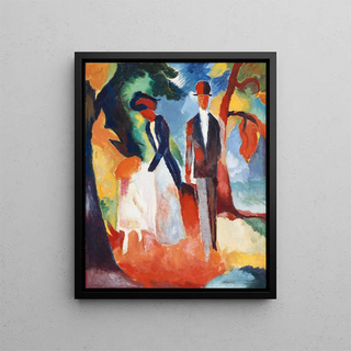 August Macke - People by the Blue Lake.webp