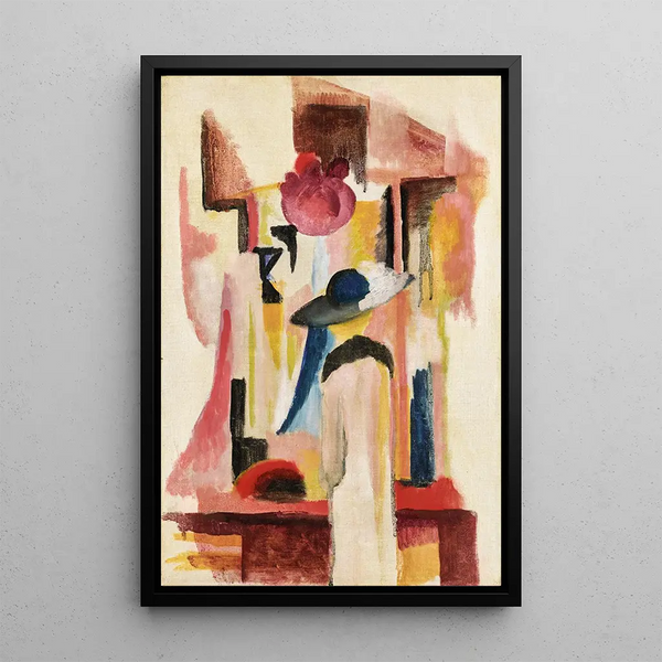 Riproduzione del dipinto Studio per una vetrina chiara - August Macke