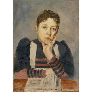 Aurel Ballo - Study of a woman with a supported hand.webp