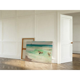 Baigneurs dans la Vague - Henri Lebasque | Reproduction Tableau Décoration murale affiche copie