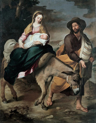 Bartolom Estebn Murillo - The Flight Into Egypt.webp