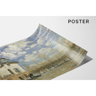 Bateau dans l'inondation à Port-Marly - Alfred Sisley | Reproduction Tableau Décoration murale affiche copie