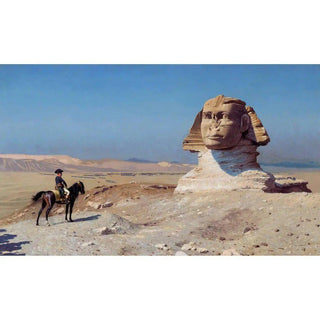 Bonaparte devant le Sphinx - Jean-Léon Gérôme | Reproduction Tableau Décoration murale affiche copie