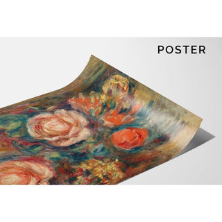 Bouquet de roses - Pierre-Auguste Renoir | Reproduction Tableau Décoration murale affiche copie