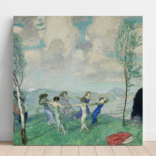 Cercle dansant - Franz von Stuck | Reproduction Tableau Décoration murale affiche copie