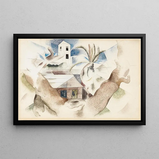 Charles Demuth - Bermuda No 1 Tree and House.webp