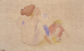 Charles Demuth - Woman with Child in Red Suit.webp