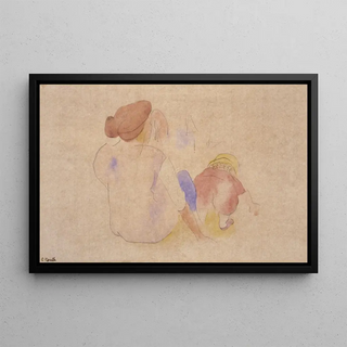 Charles Demuth - Woman with Child in Red Suit.webp