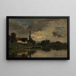 Charles Franois Daubigny - Portejoie on the Seine.webp