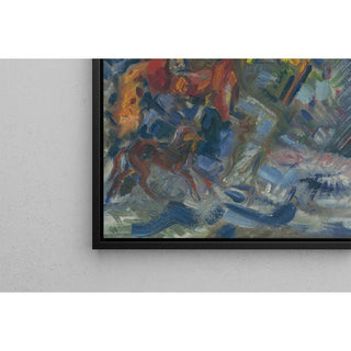 Chasseur dans une fôret bleue - Arnold Peter Weisz-Kubínčan | Reproduction Tableau Décoration murale affiche copie