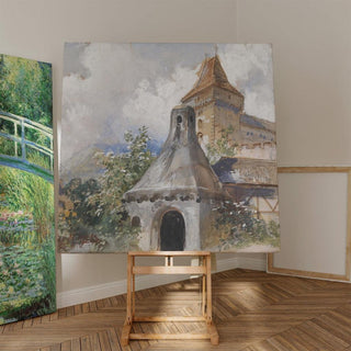 Château et séchoirs à fruits - Marie Egner | Reproduction Tableau Décoration murale affiche copie