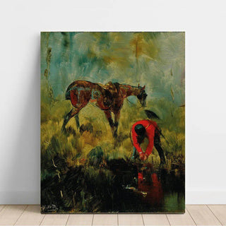 Cheval de chasse à courre - Henri de Toulouse-Lautrec | Reproduction Tableau Décoration murale affiche copie