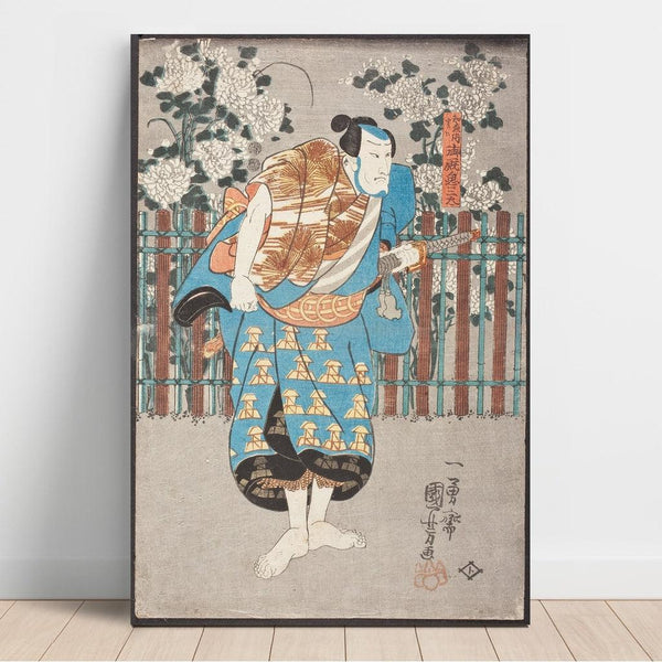 Riproduzione del dipinto Chiemon, ma in realtà Onmaya no Kisanda - Utagawa Kuniyoshi