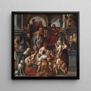 Christ bénissant les petits enfants : Laissez venir à moi les petits enfants - Jacob Jordaens