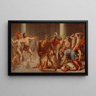 Christoffer Wilhelm Eckersberg - Ulysses revenge on Penelopes suitors.webp