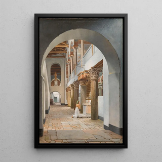 Christoffer Wilhelm Eckersberg - View of the Church of San Lorenzo fuori le Mura.webp