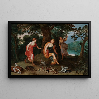 Circle of Jan Breughel the Younger - Diana And Her Nymphs Surrounded By The Spoils Of The Hunt.webp