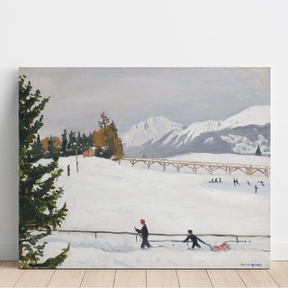 Crans-sur-Sierre, La Luge - Albert Marquet | Reproduction Tableau Décoration murale affiche copie