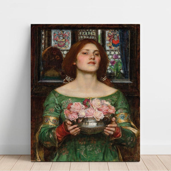 Riproduzione del dipinto Raccogliete i fiori di rosa finché potete - John William Waterhouse