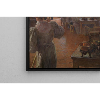 Dans l'usine de substituts de café - Carl Moll | Reproduction Tableau Décoration murale affiche copie