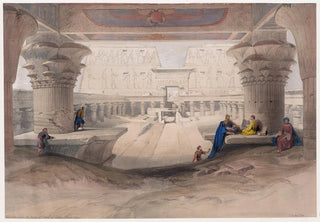 David Roberts - View from under the portico of Temple of Edfou Idf Upper Egypt.webp