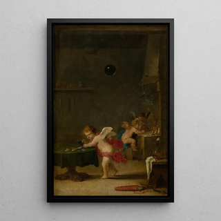 David Teniers The Younger - Amoretti in an Alchemists Workshop.webp